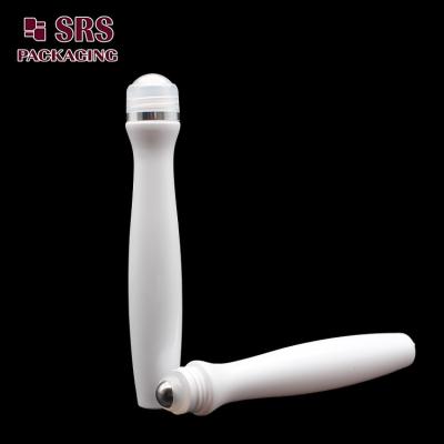 China SRS high quality plastic white color 15ml roller ball bottle for eye cream for sale