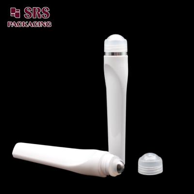 China SRS luxury plastic white color 15ml roll on bottle for eye cream for sale