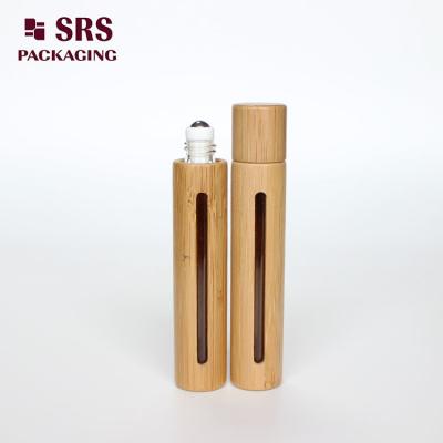 China SRS natural color bamboo 10ml glass roll on bottle for essential oil for sale