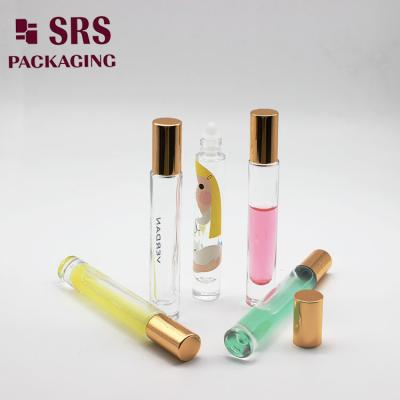 China SRS Thick Wall Empty Glass Roller Ball Bottle Round Shaped 10ml for sale