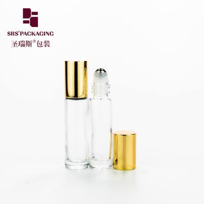 China BLPM Mould Glass Roller Bottle 10ml Leak Proof Aluminum Cap Steel Ball for sale