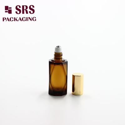 China Amber PETG Plastic Essential Oil Roller Bottle 20ml for sale