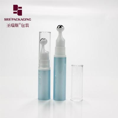 China wholesale cosmetic empty plastic 10ml 15ml airless 12ml roller bottle for cream for sale