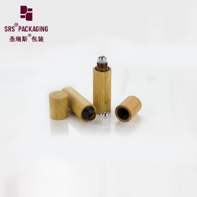 China 5ml Mini Bamboo Perfume Bottle Essential Oil Bamboo Roll On Bottle Customized for sale