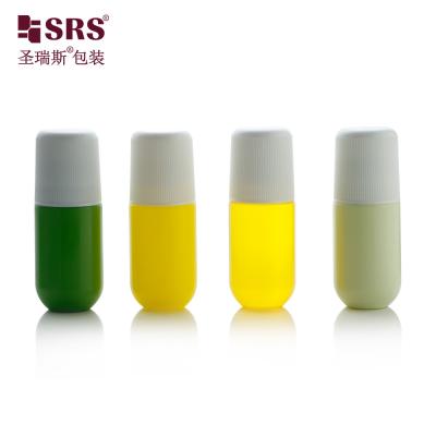 China RPPA-50ml Glossy Cap Plastic Roll On Bottle For Liquid Disinfectant à venda