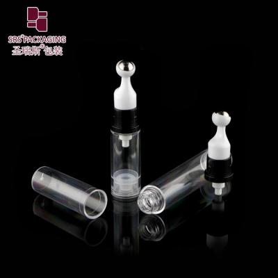 China A0031-5ml 10ml 12ml 15ml Eye Cream Bottle With Roll On Balls Airless Pump Roller Bottle Empty Packaging Supplier for sale