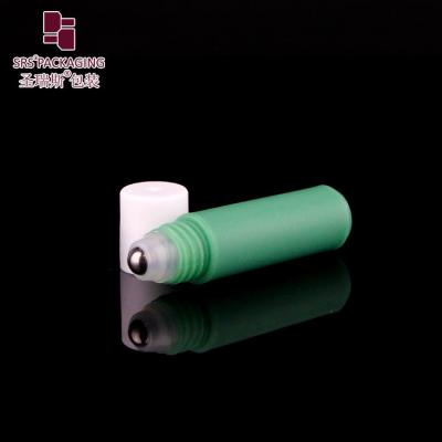 China Eco Friendly PP Roll On Bottle White Screw Cap Stainless Steel Roll On Container Customization Available For for sale