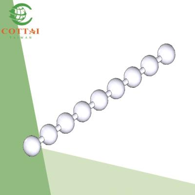 China Minimalist COTTAI Venetian Lampshades Plastic Ball Chain 4.5 x 6mm for sale