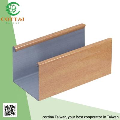 China Venetian COTTAI - Venetian wooden blind component - steel headrail accessories for sale