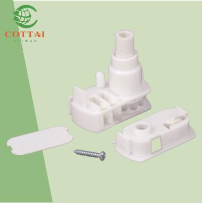 China COTTAI Contemporary - End Control Unit Low Profile 44X25mm Vertical 44X25mm Curved Plastic End Cap for sale