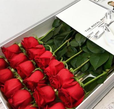 China Gift package preserved roses flowers which lasts one year for preserved flowers wedding preserved roses came up with giftbox for sale