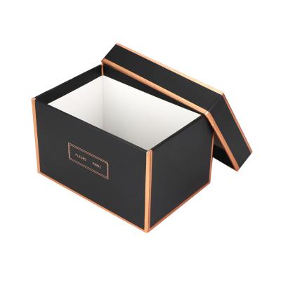 China Recycled Materials Green Amazon Branded Flower Paper Box Clear Cardboard Square Small Gift Box for sale