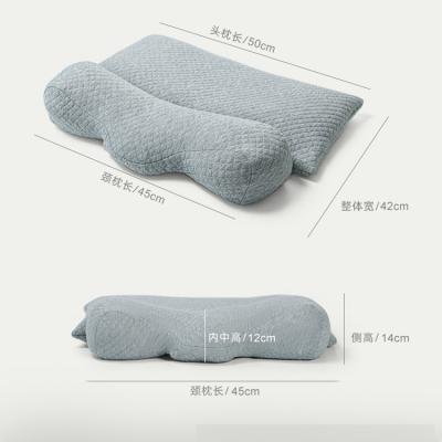 China Provide Perfect Support Erogonomic 2 in 1 Memory Foam Decompression Comfort Contour Pillow for sale