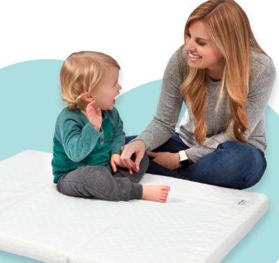 China Foldable Babies Crib N Play Comfort Mattress Topper Pad With Waterproof Soft Triple Cover for sale