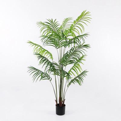 China Contemporary Artificial Trees Home Office Store Greenery Interior Decoration Plastic-elastic Leaves 140cm Kwai Tree In PP Pot for sale