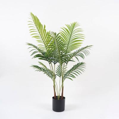 China Large 70*56*110cm Contemporary Potted Look Artificial Fake Palm Tree Bonsai Plants For Indoor Decorations for sale