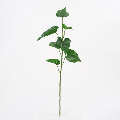 China Contemporary Artificial Leaves Pick 2021 New 18*71cm Faux Leaves Spray/lvs7 Bonsai Plants For Indoor Decorations for sale