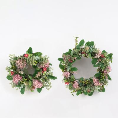 China Contemporary Artificial Sweet Fruit Wreath Hanging Sweet Faux Fruit Garland Bonsai Plants Pretty 32*32*11cm For Indoor Decorations for sale