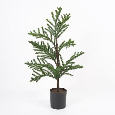 China New 32*32*58cm 2021 Contemporary Artificial Potted Cedar Faux Cedar In PP Pot Bonsai Trees For Home Decorations for sale