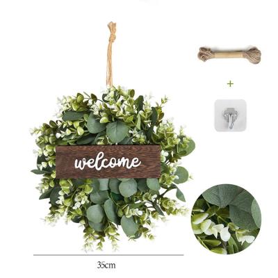 China Wedding Party Summer Spring Eucalyptus Garland For Front Entrance Decor Artificial Plant Flower Garlands for sale