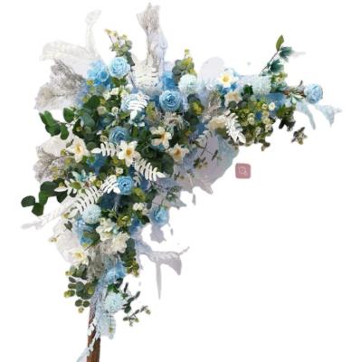 China Natural Touch Hot Selling Colorful Silk Flower Plastic Artificial Fake Roses Hanging Artificial Flowers Baby's Breath Wedding for sale