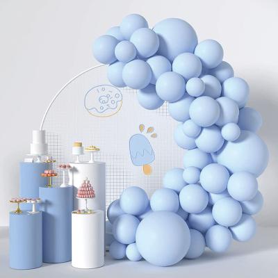 China Blue Birthday Wedding Party Decoration Macaron Latex Balloon Garland Arch Kit Valentine's Day Party Decoration Atmosphere Balloon for sale