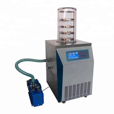 China Medicine Curing Vacuum Standard Type Vegetable Freeze Dryer With LCD Display Frying Curve for sale