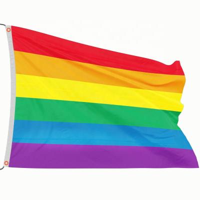 China Wholesale custom durable 3X5 printing lgbt flag banner LOVE IS LOVE rainbow garden flag pride flags for sale