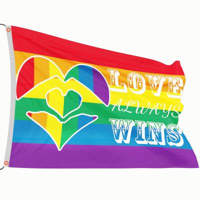 China Goods Ready To Ship Pop Banner Georgia Bulldog Pride Flags LGBT Flag Banner For Festival Holiday for sale