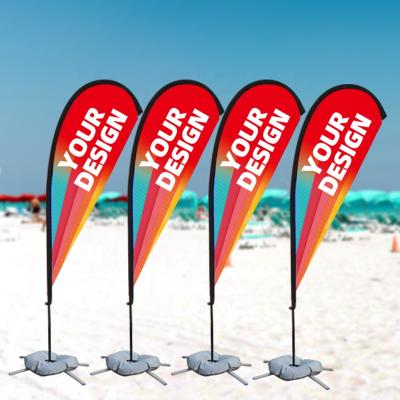 China Custom beachflag swooper outdoor health care institutes windless advertising FLAG flags BANNER for sale