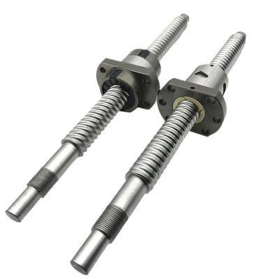 China Customized Long Operating Life Shaft Ball Screw SFI1605 Round Flange Ball Screw Set for sale