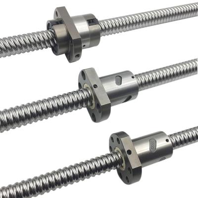 China Long Operating Life China Factory Manufacturer SFI2505 Round Flange Ball Screw Nut 5mm Lead Pitch Ball Screw Rod for sale