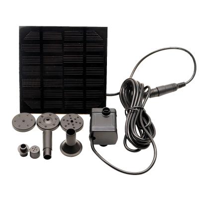 China Solar Panel Powered Water Fountain Pool Pond Garden Water Sprinkler Sprayer with Water Pump ET-DYY21070603 for sale