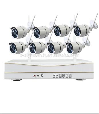 China E-18th NIGHT VISION New Arrival 8CH P2P Cloud H.264 HD 1080P NVR CCTV System Kits Wireless IP Camera for sale