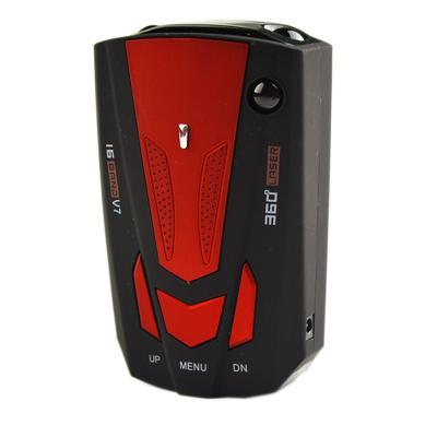 China English-Russian Radar Automobile 360 ​​Degree V7 Speed ​​Voice Alert Alarm Warning 16 Band LED Display Vehicle Car Radar Detector for sale