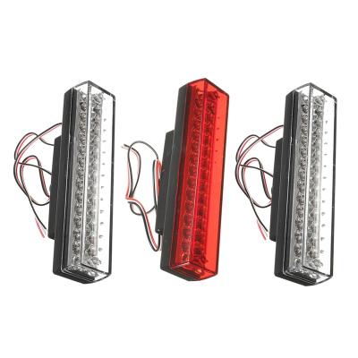 China New Arrival Car 12V Universal 26 LED Brake Strobe Warning Lamp Light Red /Blue White ET-DYY261 for sale