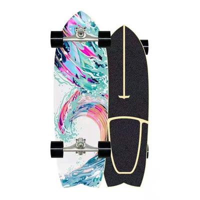 China Outdoor Activities Skateboard Fish Shape Canadian Deck Maple Road Surf Skateboard Extreme Sports Skateboard Land Cruiser for sale