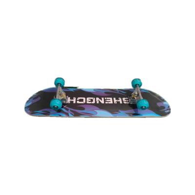 China Outdoor Activities Good Quality Double Tilt Canadian Maple Skateboard Cool Four Wheel Road Skateboard For Kids Beginners for sale