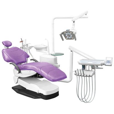 China LINKTO Dental Chair Luxury Dental Famous Left Hand New Model Unit Price Metal Chair Dental Unit LT-QS8 for sale