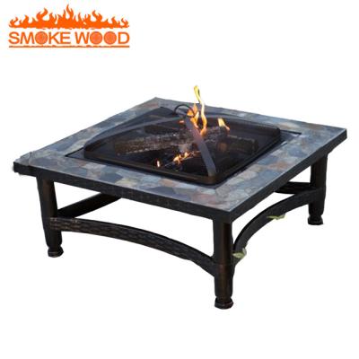 China High Quality Outdoor Fire Pit Stocked Concrete Table Ceramic Fire Pit for sale