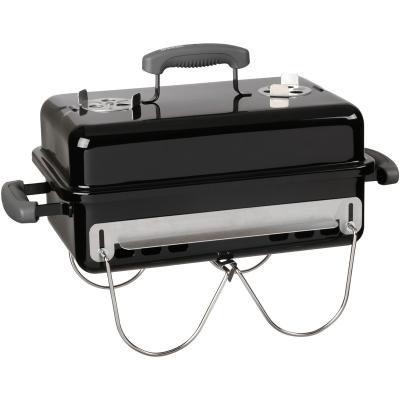 China Easily Assembled Go-Anywhere Black Portable Charcoal Grill For Outdoor BBQ for sale