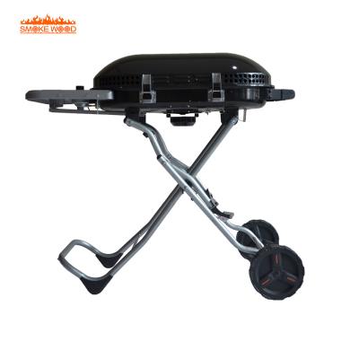 China Easily Assembled High Quality Portable 1 Burner Gas Grill Cart BBQ Grill for sale