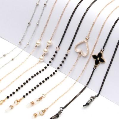 China 2021 Newest Fashion Metal Face Holder Accessories Eyewear Glass Eyewear Sunglasses Masking Chain for sale