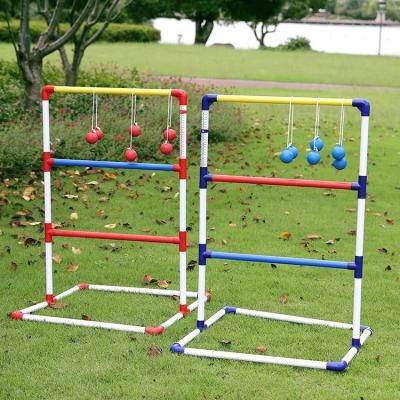 China Garden Games Outdoor Games Ladder Ball Golf, Ladder Toss Outdoor Game Set with 6 Bolo Balls, Travel Carrying Case and Score Trackers for sale