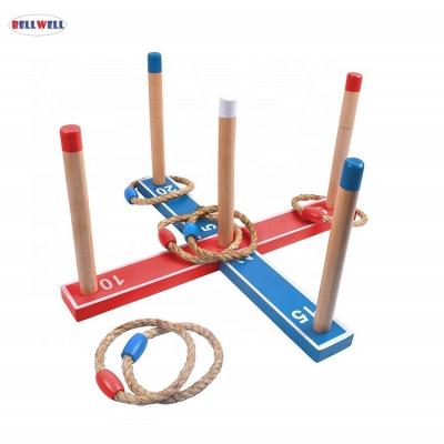 China MDF +Plastic / Practice Bellwell Jute Ring & Wrongful Absence From Giant School Entertainment Wooden Ring Toss for sale