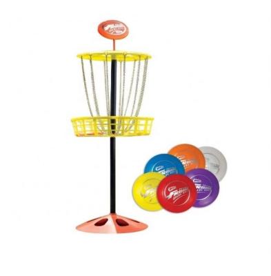 China Beach Kids Mini Disc Frisbee Golf Basket Goal for Backyard and Beach for sale