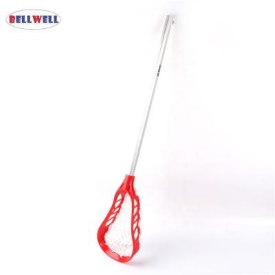 China PP Head + OEM Standard Outdoor Sport Aluminum Shaft Bellwell Example Toy Lacrosse Stick for sale