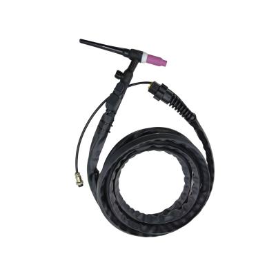 China Cables 4m/8m/10m or Customized Air Cooled Tig Welding Torch Kit Tig Torch WP-17FV Welding Gun for sale