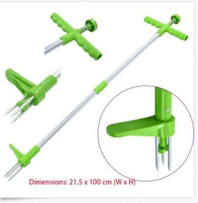 China PP ABS iron aluminum manufacturer sell portable detachable aluminum tube pedal type weeding remover for outdoor garden lawn for sale