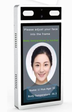 Cina Videocamera di sicurezza di Touchless per la misurazione della temperatura del corpo con riconoscimento di fronte del controllo di accesso in vendita